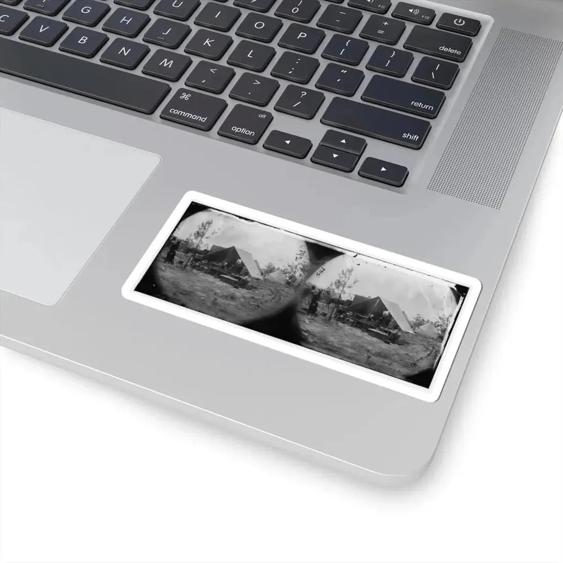 Petersburg, Virginia. Photographers Resting in Camp (U.S. Civil War) STICKER Vinyl Kiss-Cut Decal - The Sticker Space