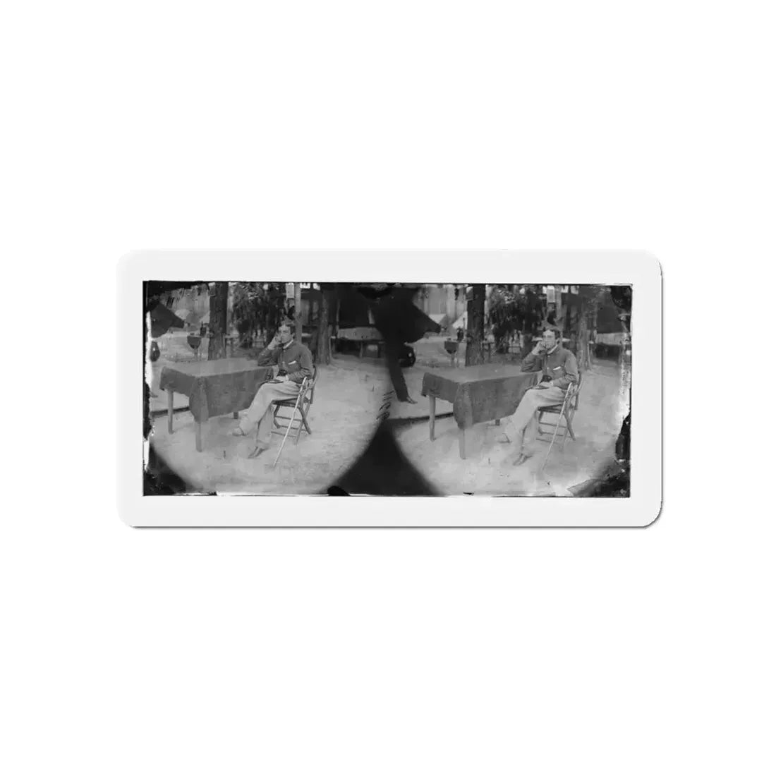 Petersburg, Virginia. Soldier Seated At Table (U.S. Civil War) Refrigerator Magnet - The Sticker Space