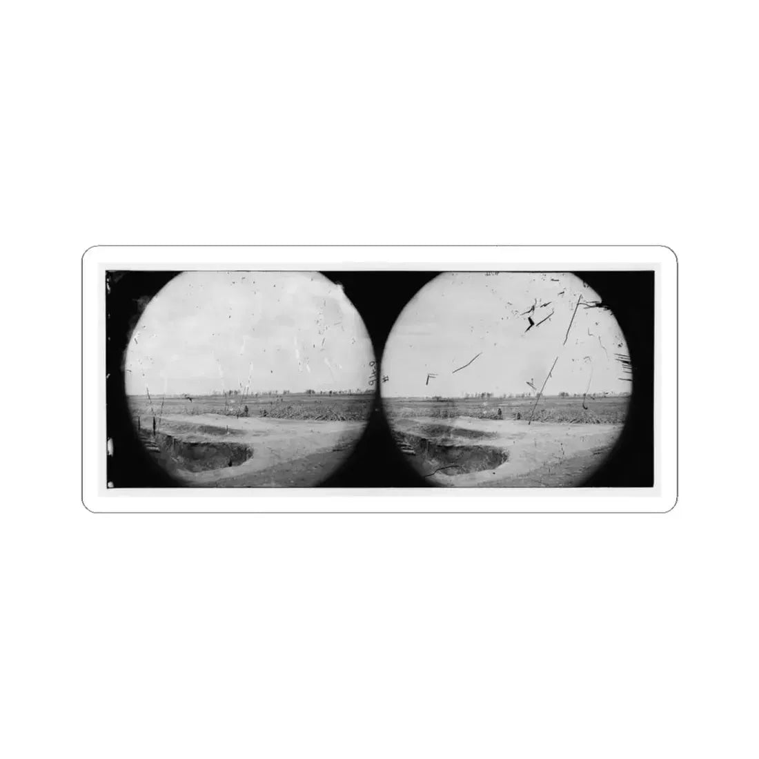 Petersburg, Virginia (Vicinity). Fortifications (U.S. Civil War) STICKER Vinyl Kiss-Cut Decal 4 Inch White - The Sticker Space