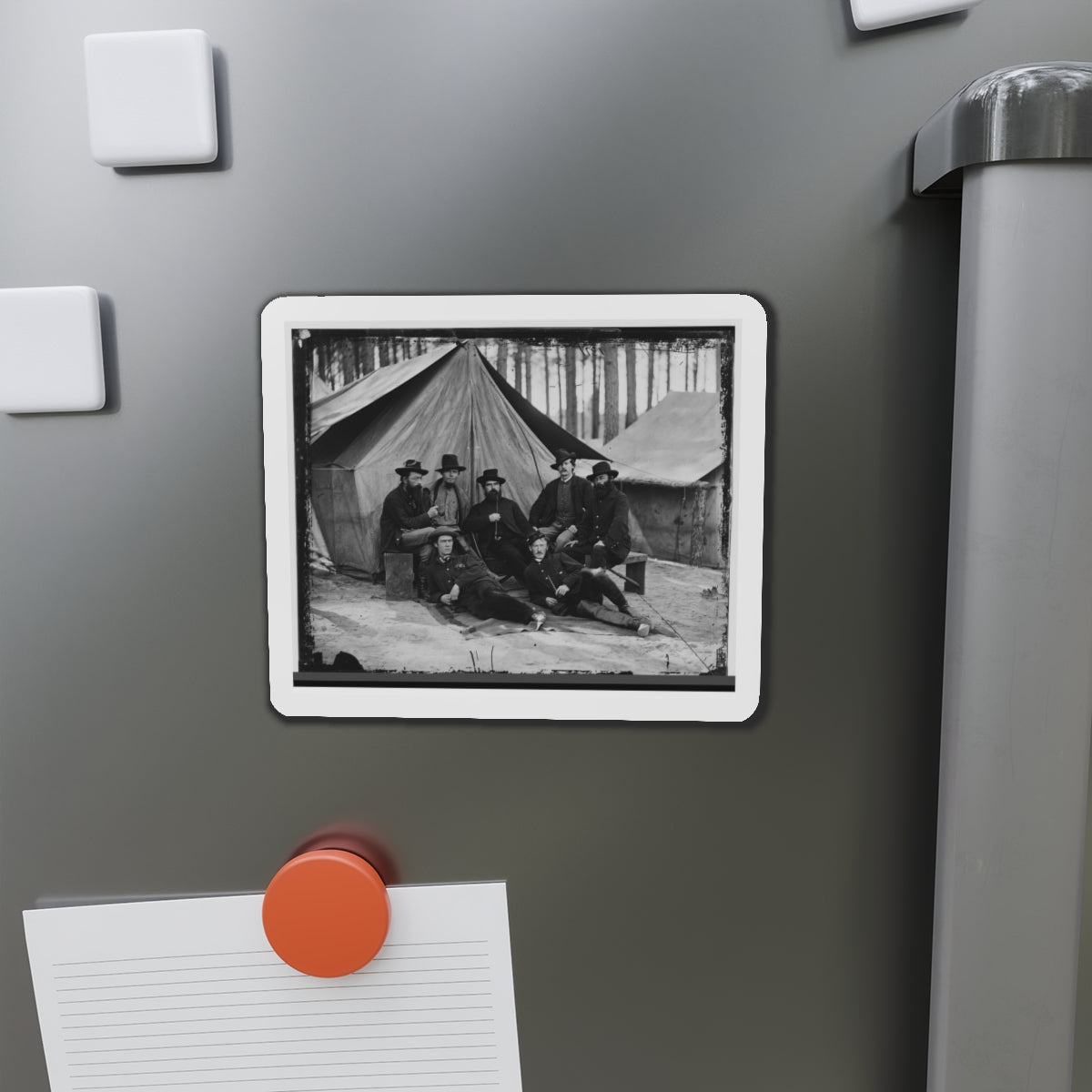 Petersburg, Virginia. Engineers At H.Q., Army Of The Potomac (U.S. Civil War) Refrigerator Magnet-The Sticker Space