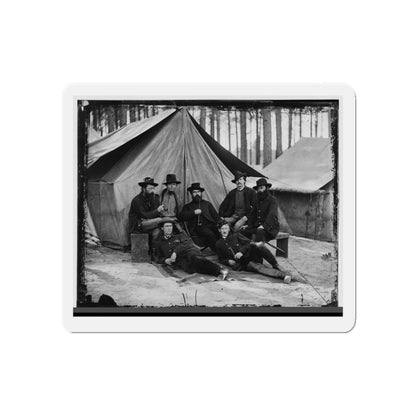 Petersburg, Virginia. Engineers At H.Q., Army Of The Potomac (U.S. Civil War) Refrigerator Magnet-5" x 5"-The Sticker Space