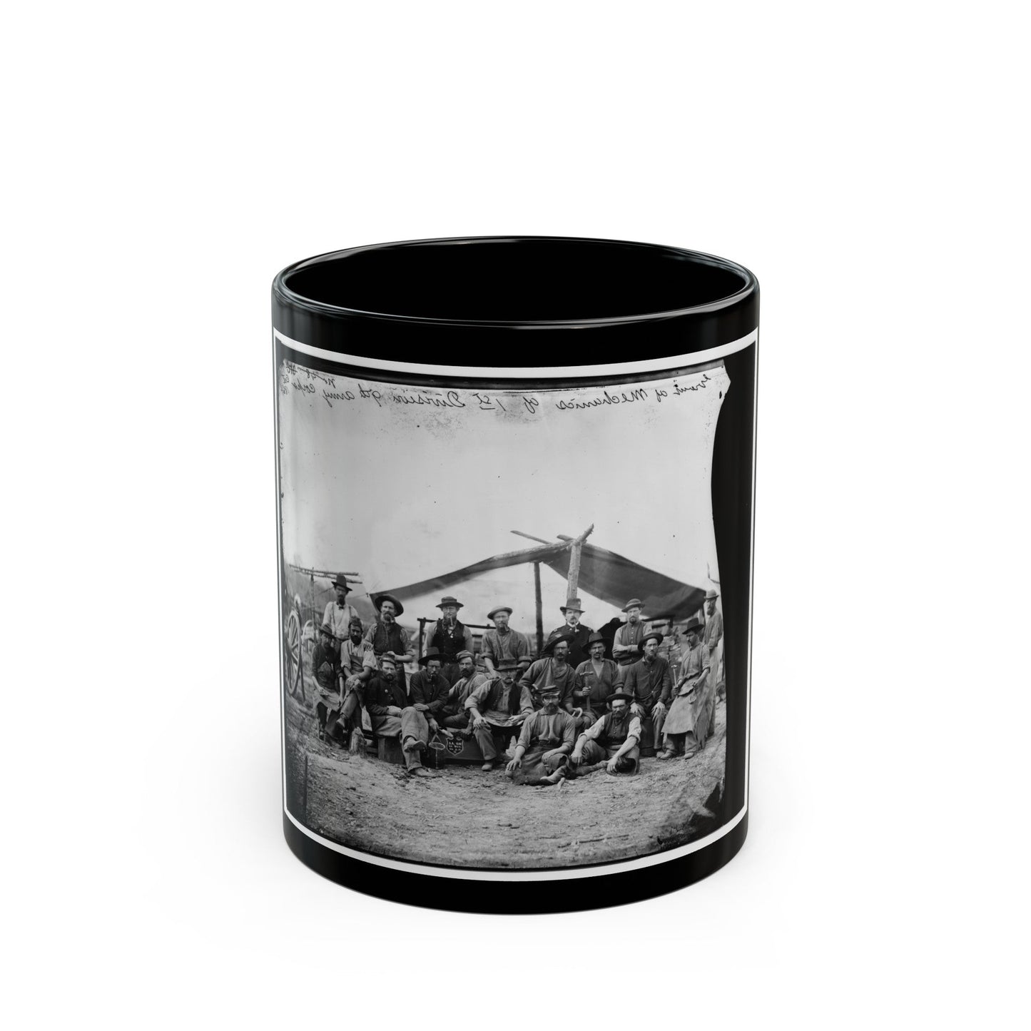Petersburg, Virginia. Group Of Mechanics Of 1st Division, 9th Army Corps (U.S. Civil War) Black Coffee Mug