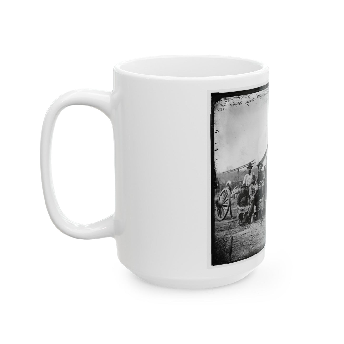 Petersburg, Virginia. Group Of Mechanics Of 1st Division, 9th Army Corps (U.S. Civil War) White Coffee Mug-The Sticker Space