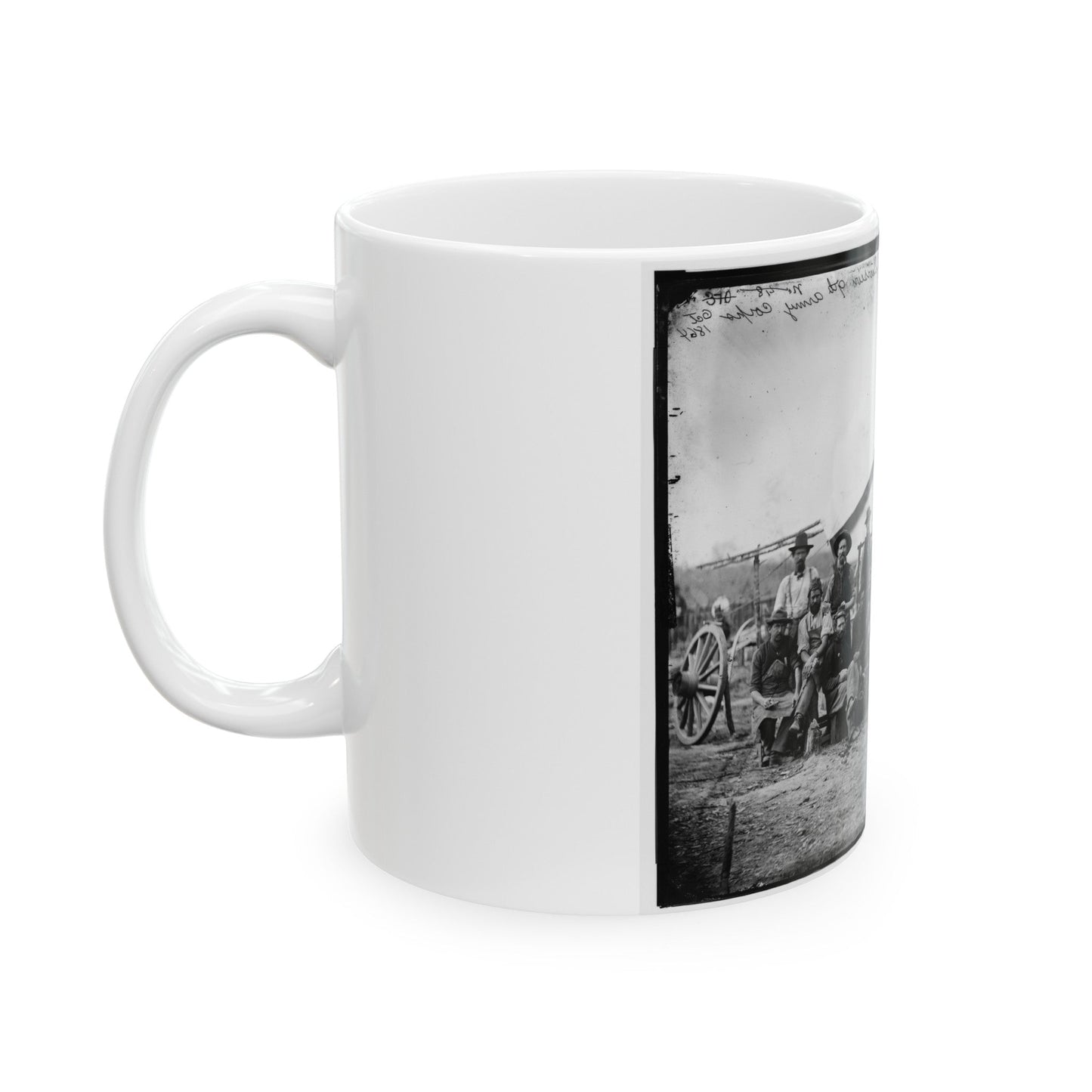 Petersburg, Virginia. Group Of Mechanics Of 1st Division, 9th Army Corps (U.S. Civil War) White Coffee Mug
