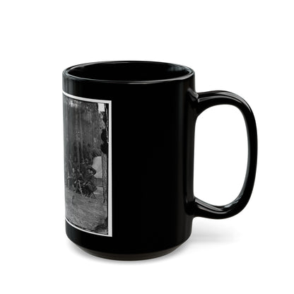 Petersburg, Virginia. Officers Of 114th Pennsylvania Infantry (U.S. Civil War) Black Coffee Mug-The Sticker Space