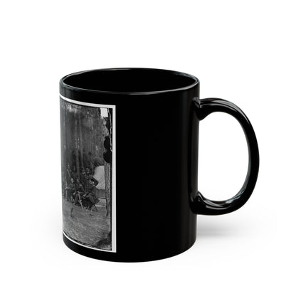 Petersburg, Virginia. Officers Of 114th Pennsylvania Infantry (U.S. Civil War) Black Coffee Mug-The Sticker Space