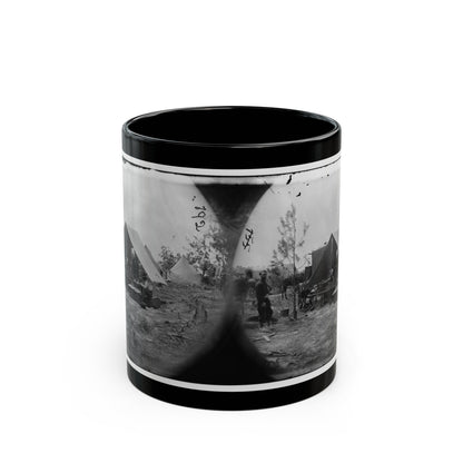 Petersburg, Virginia. Photographers Resting In Camp (U.S. Civil War) Black Coffee Mug-11oz-The Sticker Space