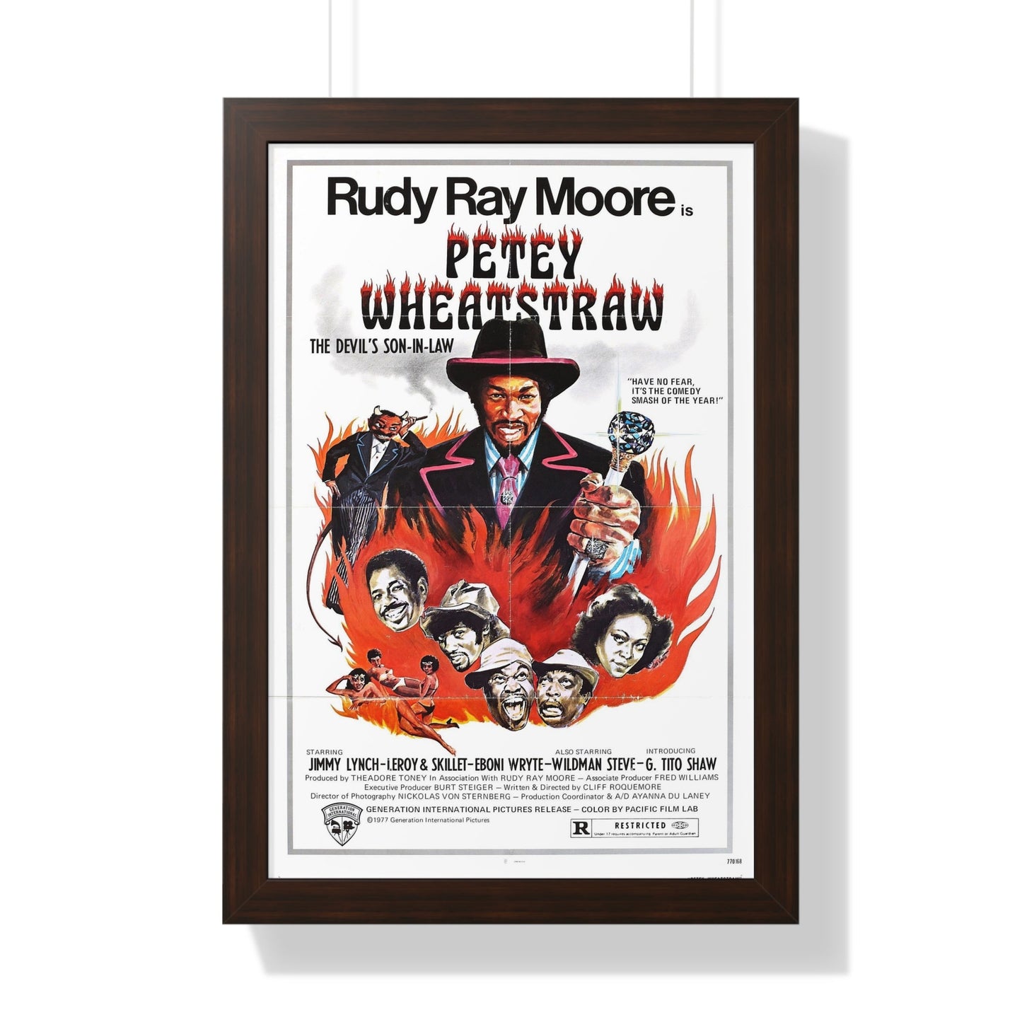 PETEY WHEATSTRAW 1977 - Framed Movie Poster-16″ x 24″-The Sticker Space