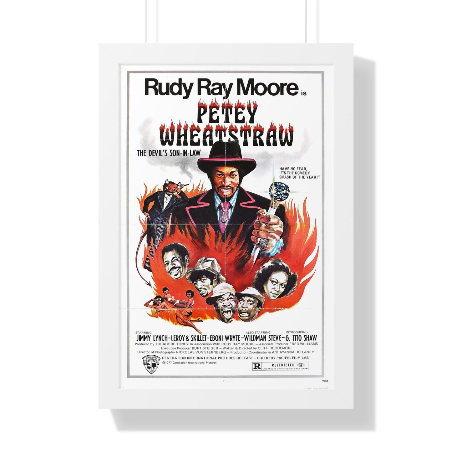 PETEY WHEATSTRAW 1977 - Framed Movie Poster-16″ x 24″-The Sticker Space