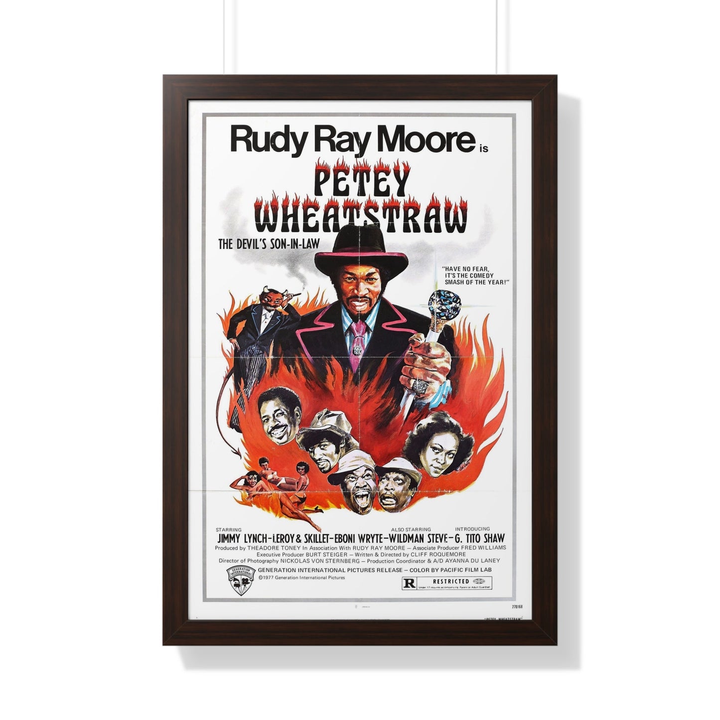 PETEY WHEATSTRAW 1977 - Framed Movie Poster-20" x 30"-The Sticker Space