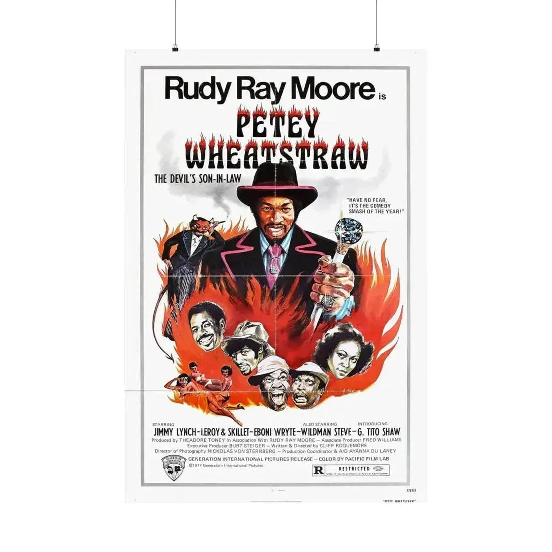 PETEY WHEATSTRAW 1977 - Paper Movie Poster 36" x 54" Matte - The Sticker Space