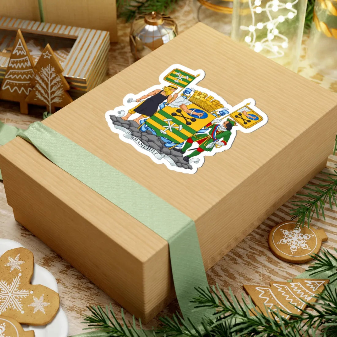 Petrozavodsk Greater Coat of Arms (Russia) (Coat of Arms) STICKER Vinyl Kiss-Cut Decal - The Sticker Space