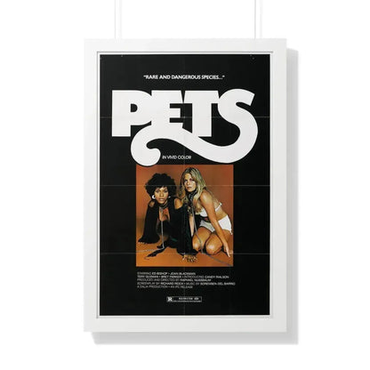 PETS (3) 1974 - Framed Movie Poster 20" x 30" White - The Sticker Space