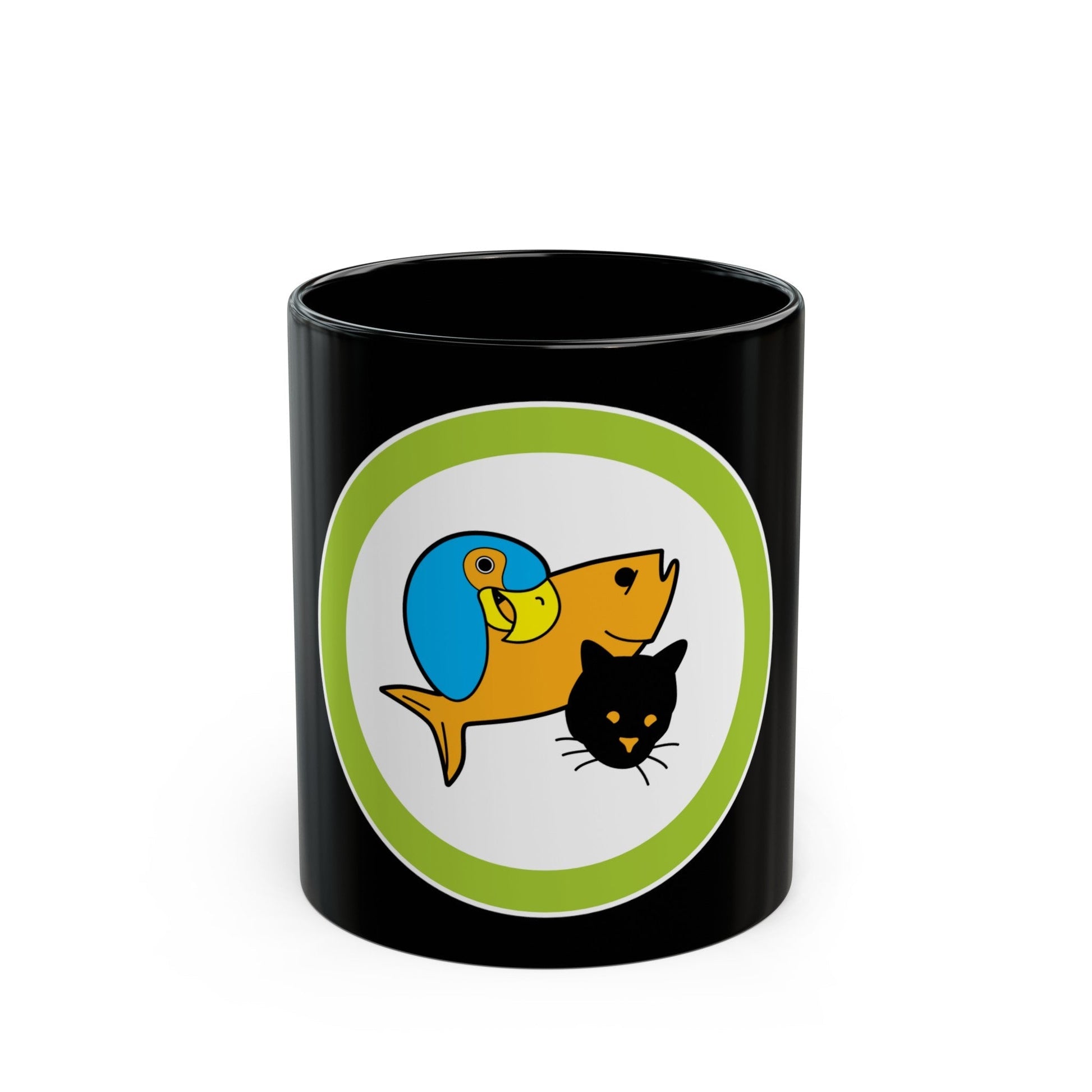 Pets (Boy Scout Merit Badge) Black Coffee Mug-11oz-The Sticker Space