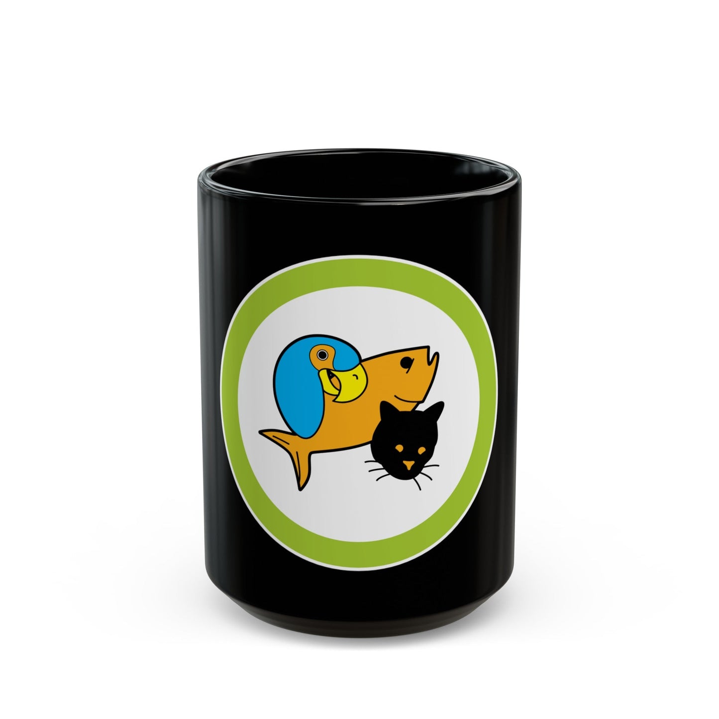 Pets (Boy Scout Merit Badge) Black Coffee Mug-15oz-The Sticker Space