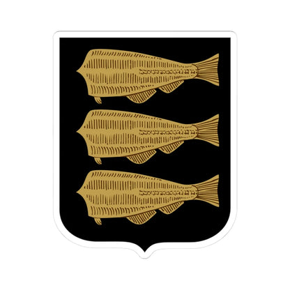 Petsamo.vaakuna (Finland) (Coat of Arms) STICKER Vinyl Kiss-Cut Decal 3 Inch White - The Sticker Space