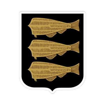 Petsamo.vaakuna (Finland) (Coat of Arms) STICKER Vinyl Kiss-Cut Decal 4 Inch White - The Sticker Space