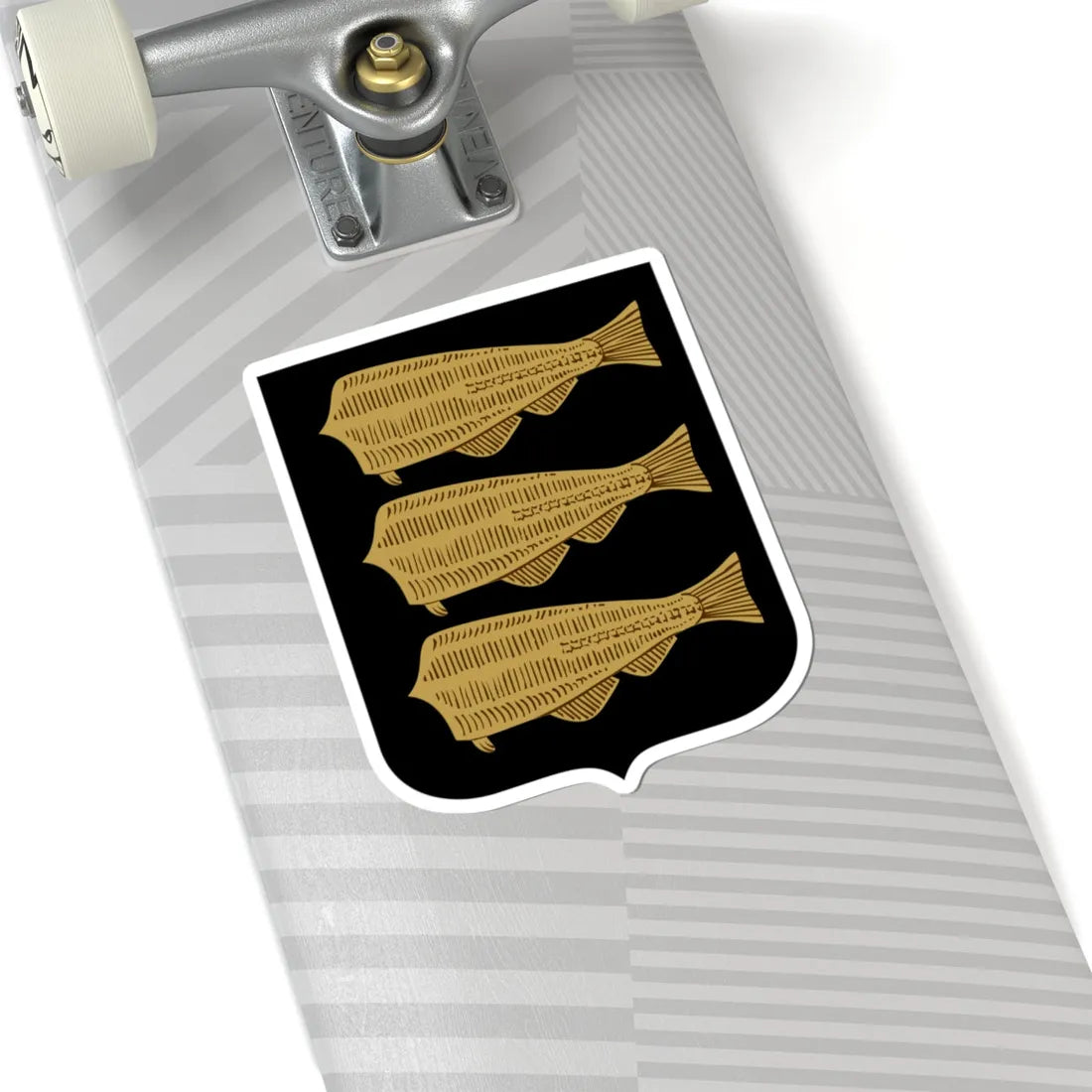 Petsamo.vaakuna (Finland) (Coat of Arms) STICKER Vinyl Kiss-Cut Decal - The Sticker Space