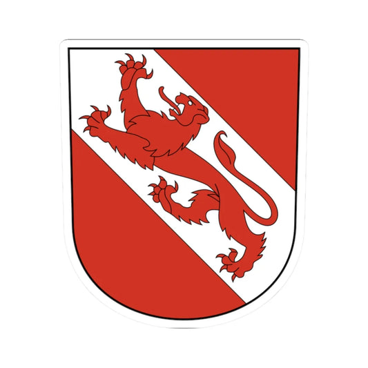 Pfaeffikon-blazon (Switzerland) (Coat of Arms) STICKER Vinyl Kiss-Cut Decal 2 Inch White - The Sticker Space