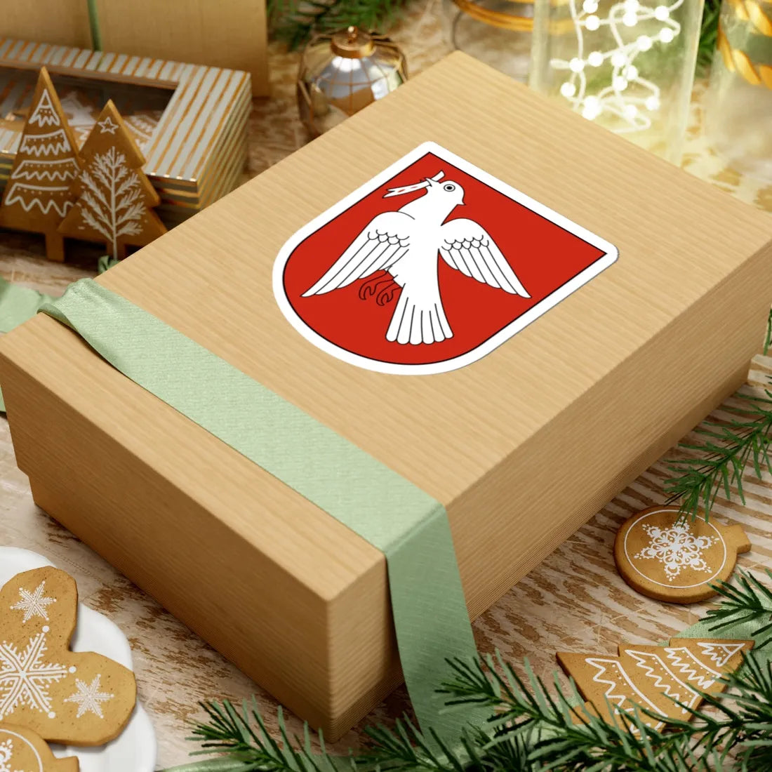 Pfäfers-blazon (Switzerland) (Coat of Arms) STICKER Vinyl Kiss-Cut Decal - The Sticker Space