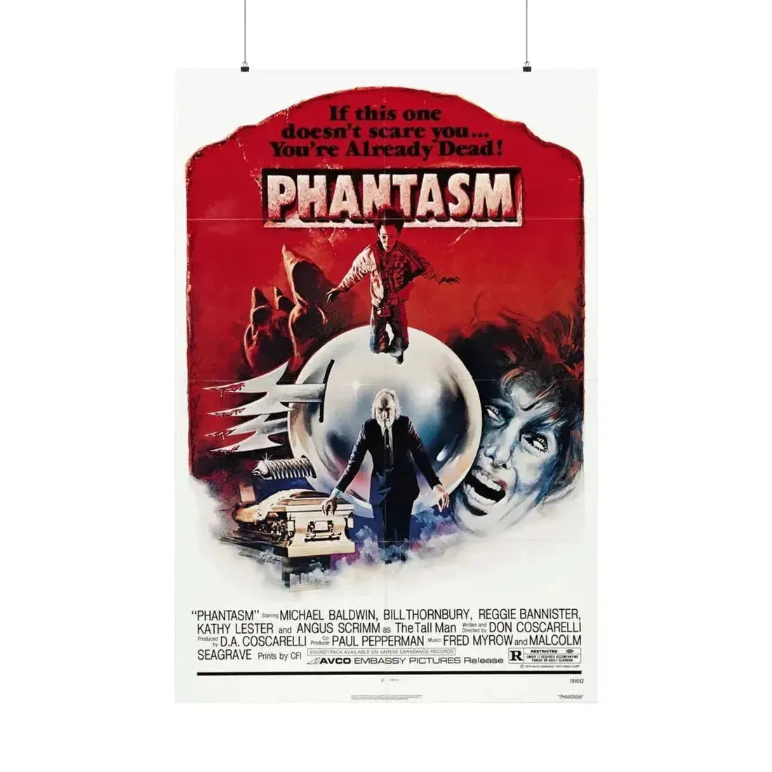 PHANTASM 1979 - Paper Movie Poster 36" x 54" Matte - The Sticker Space