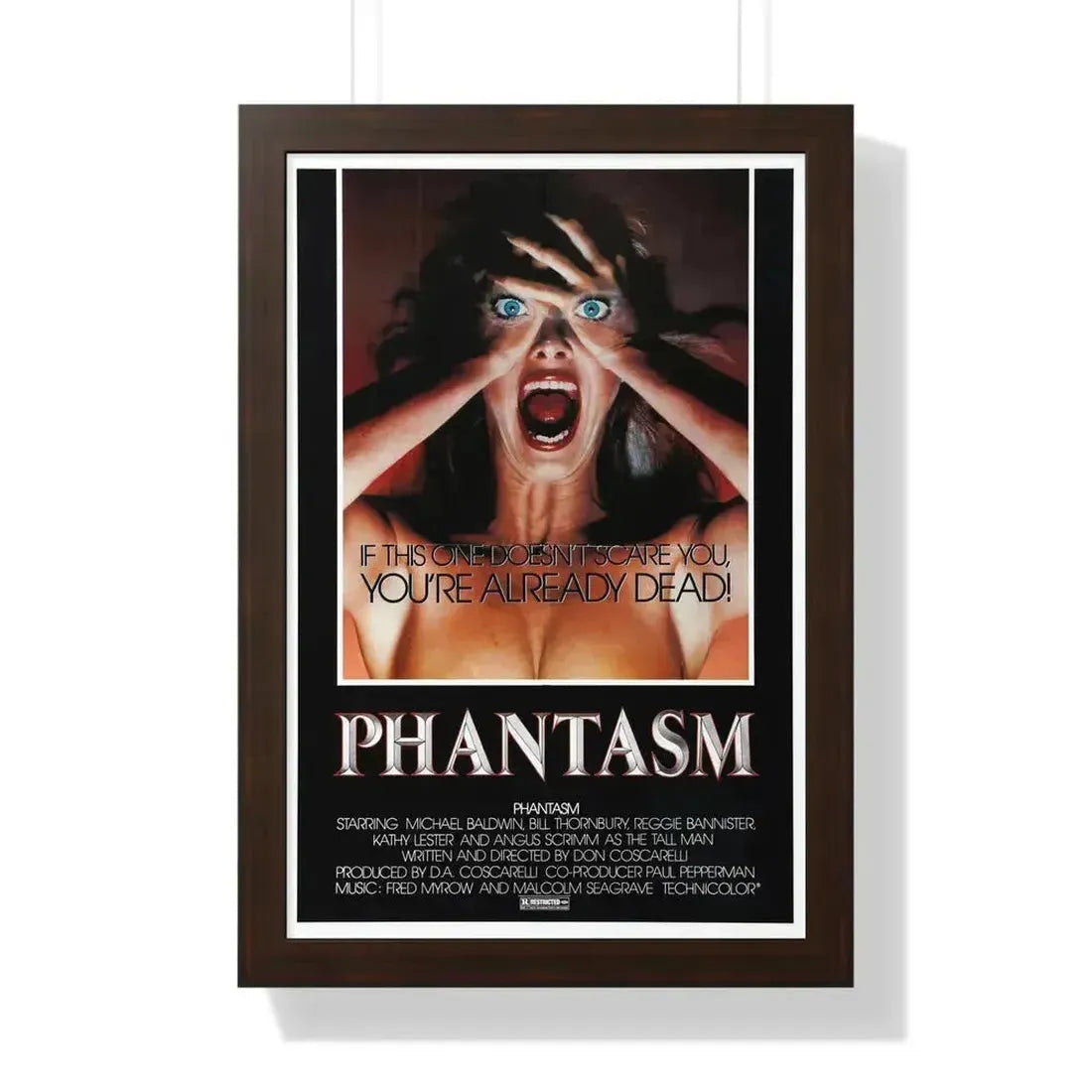 PHANTASM (2) 1979 - Framed Movie Poster 16″ x 24″ Walnut - The Sticker Space