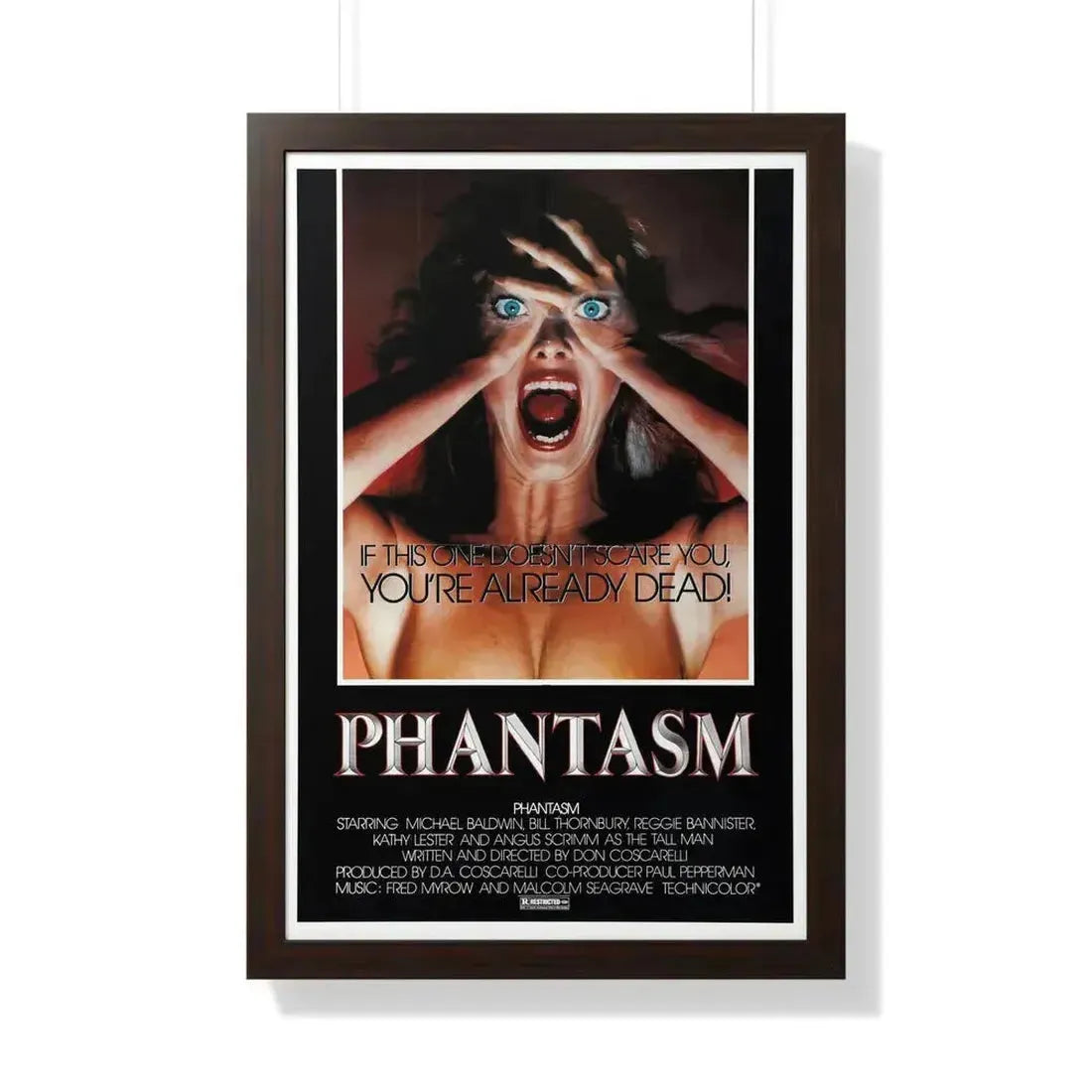 PHANTASM (2) 1979 - Framed Movie Poster 20" x 30" Walnut - The Sticker Space