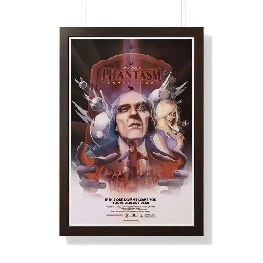 PHANTASM (3) 1979 - Framed Movie Poster 20" x 30" Walnut - The Sticker Space