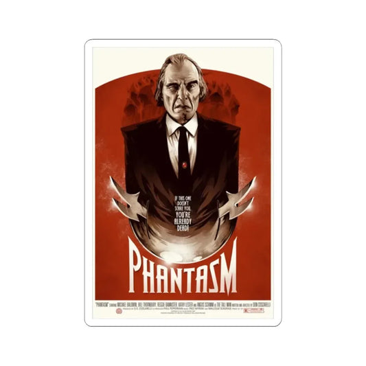 PHANTASM (4) 1979 Movie Poster - STICKER Vinyl Kiss-Cut Decal 2 Inch White - The Sticker Space