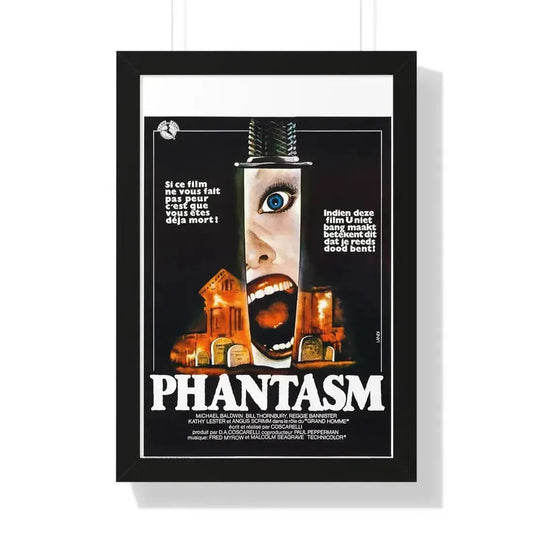 PHANTASM (BELGIAN) 1979 - Framed Movie Poster 16″ x 24″ Black - The Sticker Space