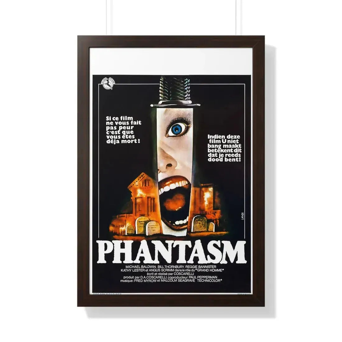 PHANTASM (BELGIAN) 1979 - Framed Movie Poster - The Sticker Space