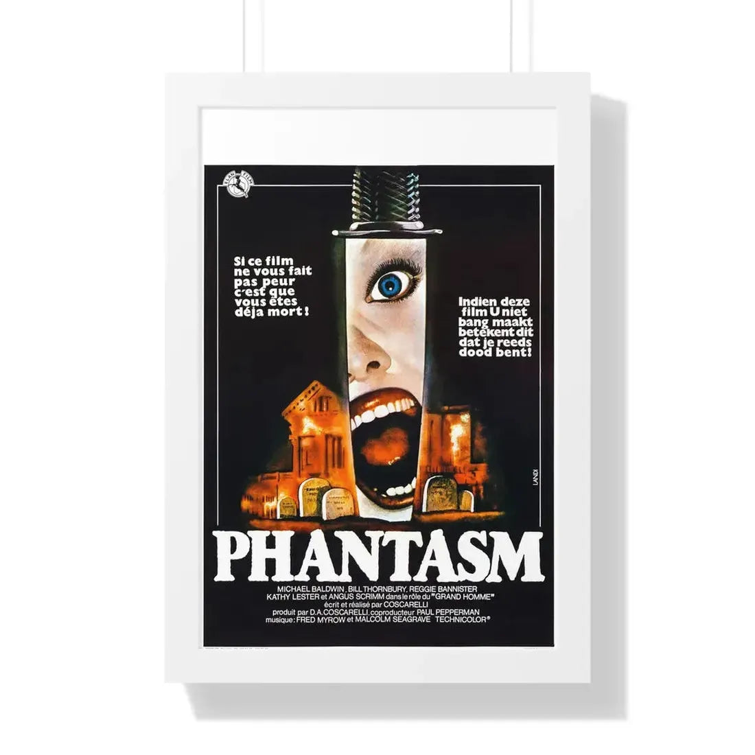 PHANTASM (BELGIAN) 1979 - Framed Movie Poster - The Sticker Space