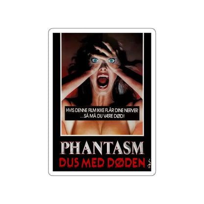 PHANTASM (DANISH) 1979 Movie Poster STICKER Vinyl Die-Cut Decal 4 Inch - The Sticker Space