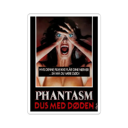 PHANTASM (DANISH) 1979 Movie Poster - STICKER Vinyl Kiss-Cut Decal 6 Inch White - The Sticker Space