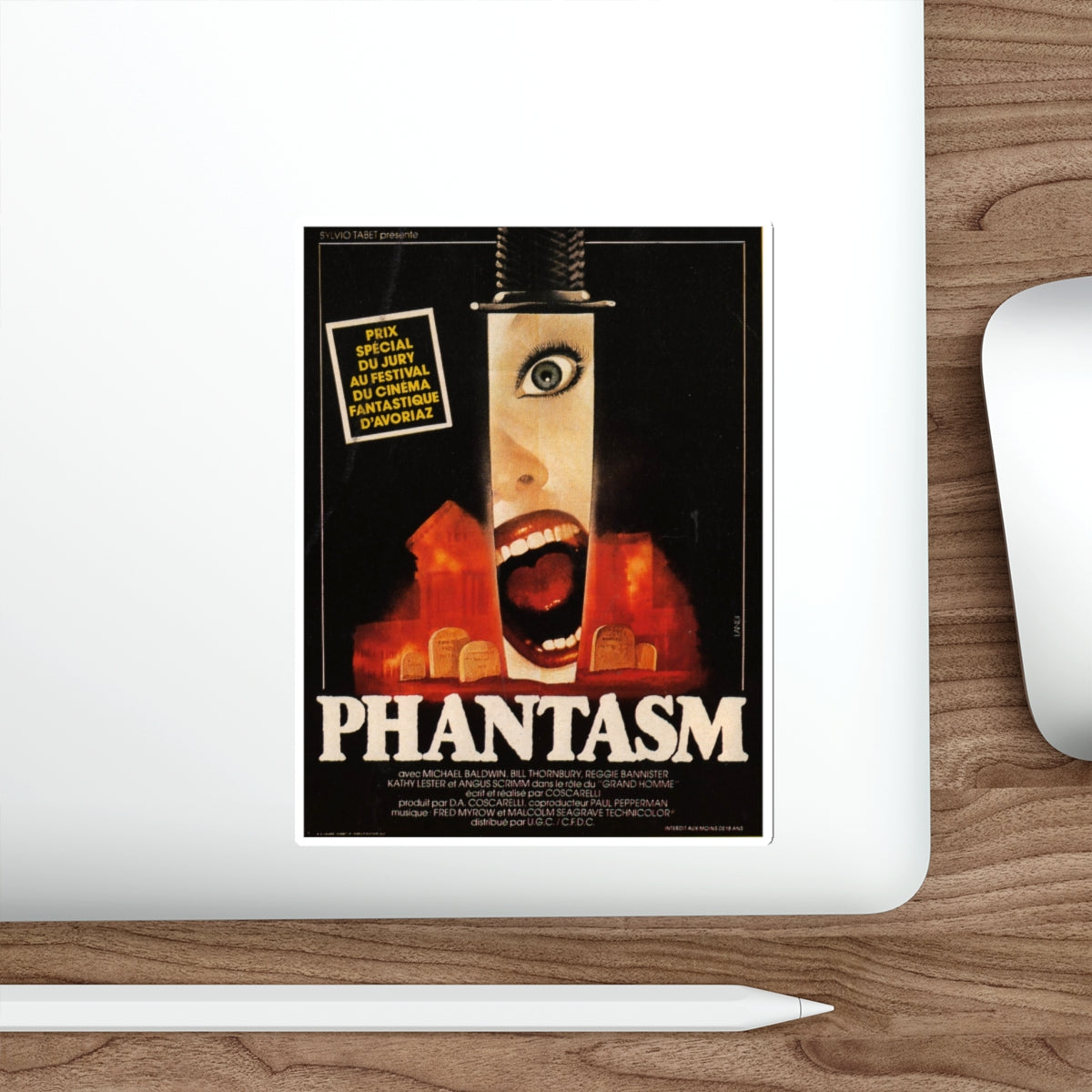 PHANTASM (FRANCE) 1979 Movie Poster STICKER Vinyl Die-Cut Decal-The Sticker Space