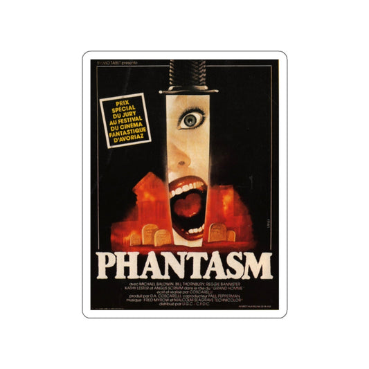 PHANTASM (FRANCE) 1979 Movie Poster STICKER Vinyl Die-Cut Decal-White-The Sticker Space