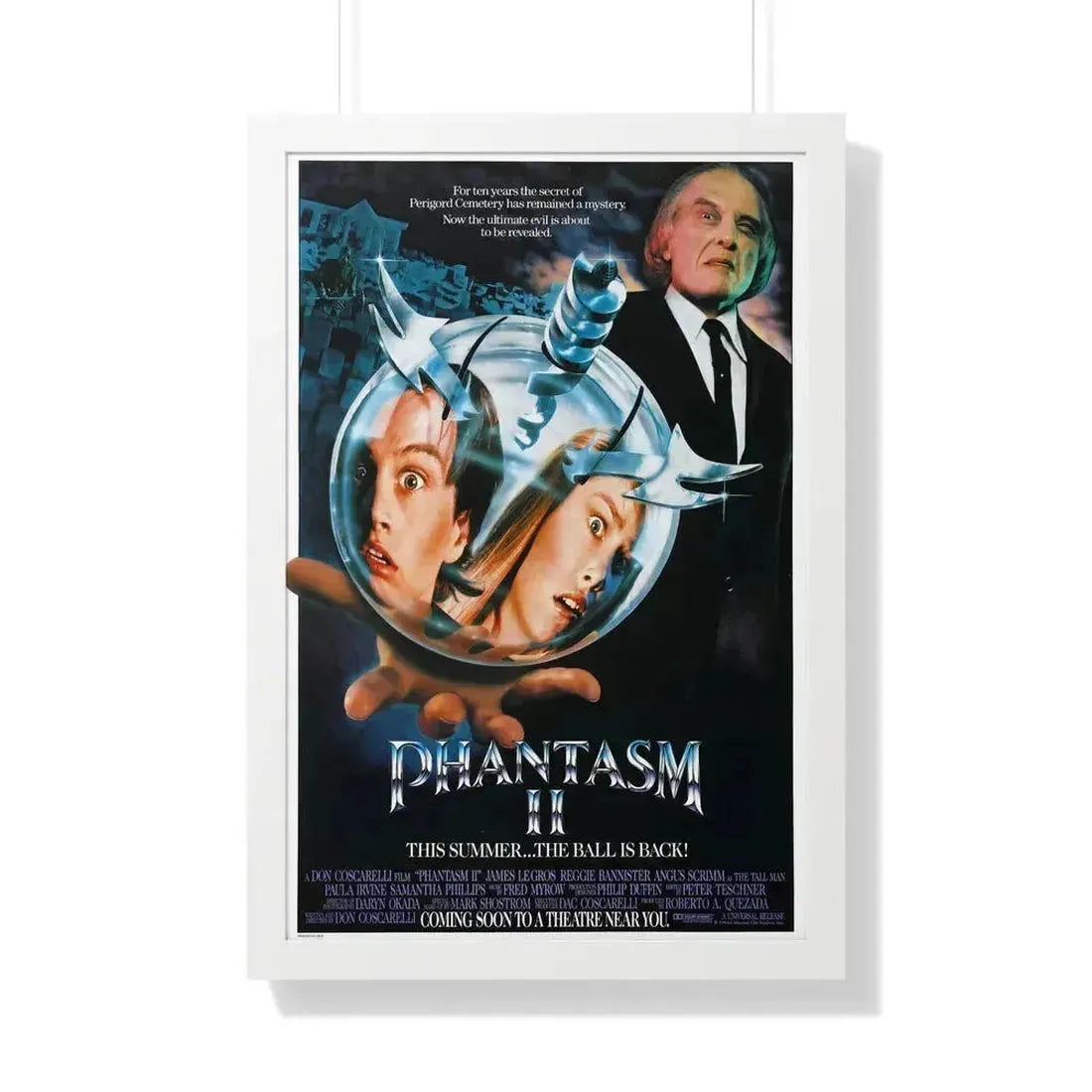 PHANTASM II 1988 - Framed Movie Poster 20" x 30" White - The Sticker Space