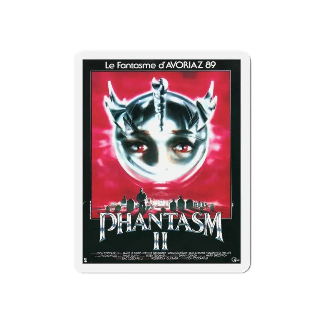 PHANTASM II (FRENCH) 1988 Movie Poster - Refrigerator Magnet - The Sticker Space