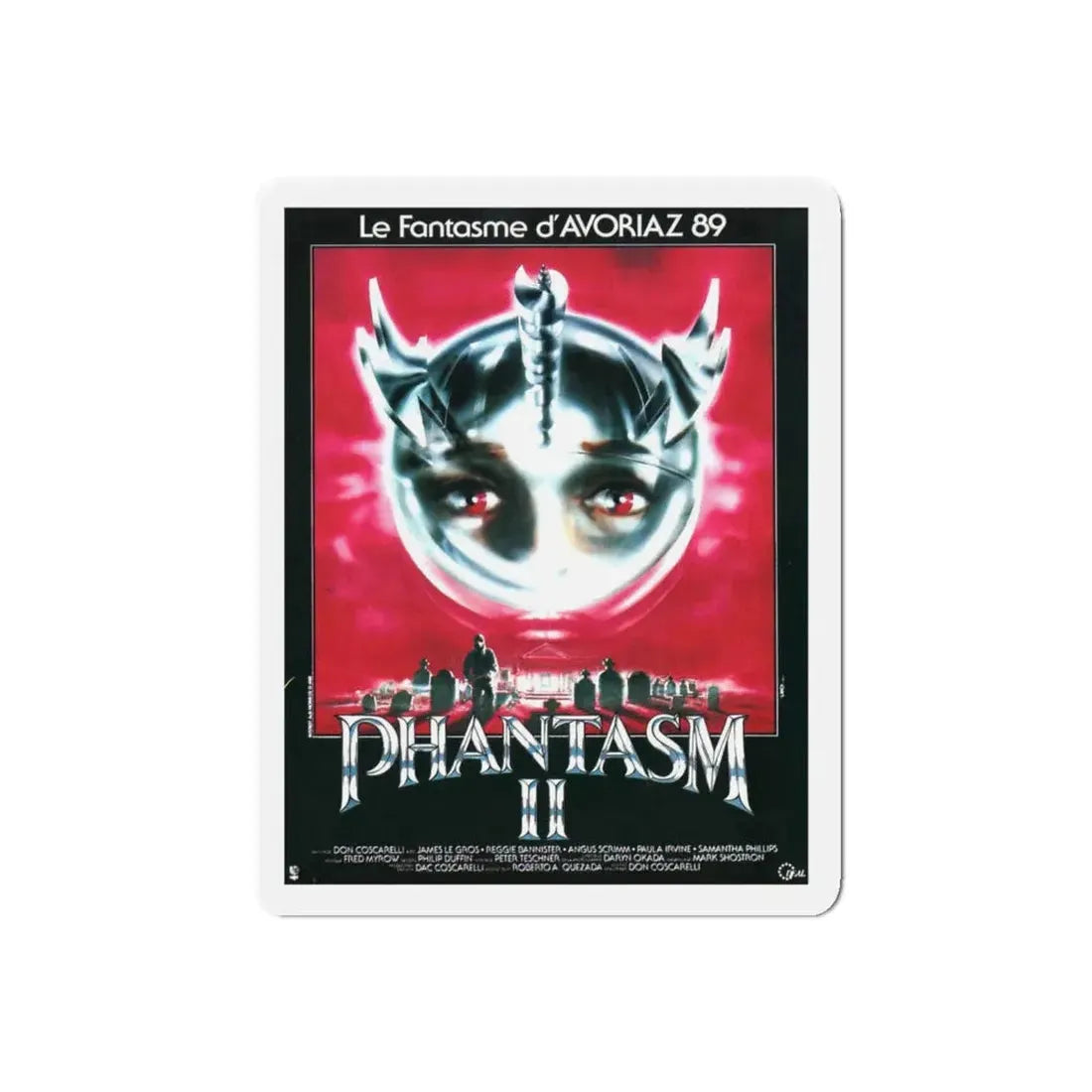 PHANTASM II (FRENCH) 1988 Movie Poster - Refrigerator Magnet - The Sticker Space
