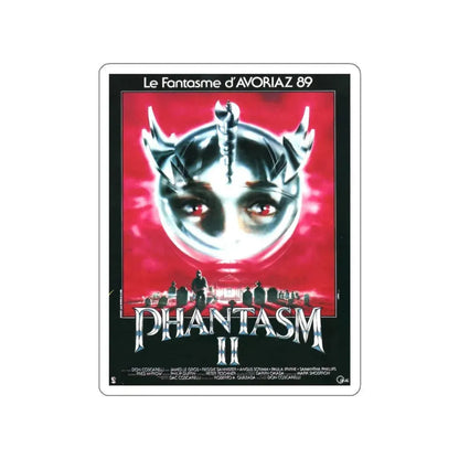 PHANTASM II (FRENCH) 1988 Movie Poster STICKER Vinyl Die-Cut Decal 3 Inch - The Sticker Space