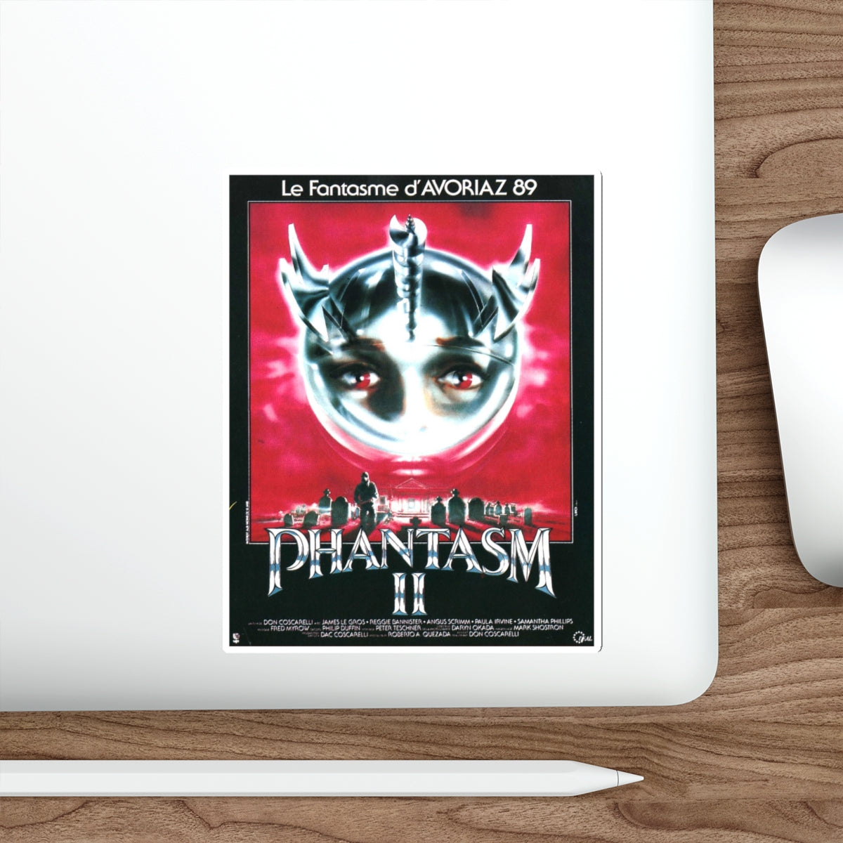 PHANTASM II (FRENCH) 1988 Movie Poster STICKER Vinyl Die-Cut Decal-The Sticker Space