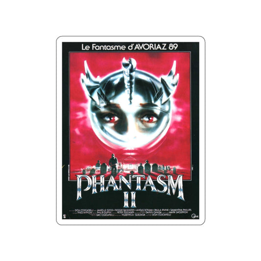 PHANTASM II (FRENCH) 1988 Movie Poster STICKER Vinyl Die-Cut Decal-White-The Sticker Space