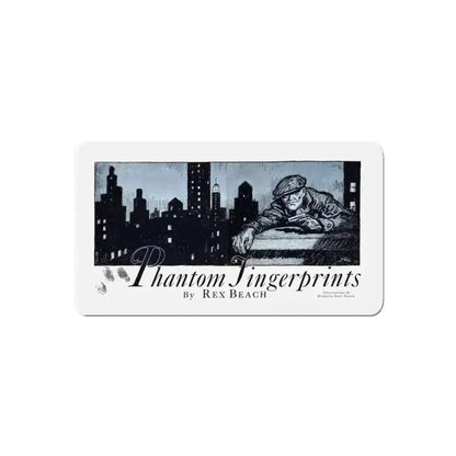 Phantom Fingerprints (1), Cosmopolitan, December 1929 (Magazine Illustration) Refrigerator Magnet 5 Inch Die-Cut - The Sticker Space