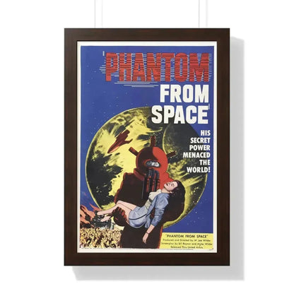 PHANTOM FROM SPACE 1953 - Framed Movie Poster 16″ x 24″ Walnut - The Sticker Space