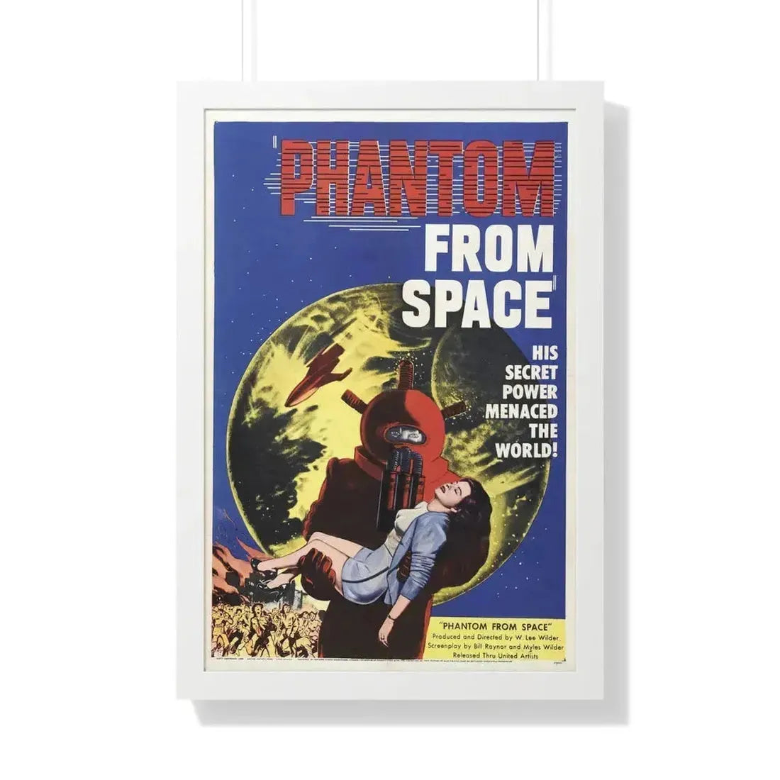 PHANTOM FROM SPACE 1953 - Framed Movie Poster 20" x 30" White - The Sticker Space