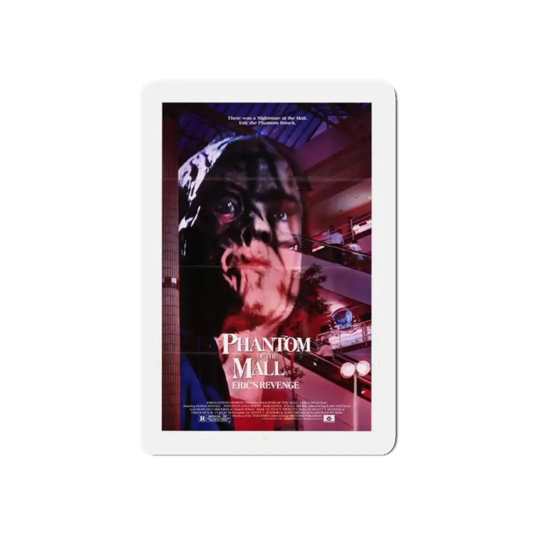 PHANTOM OF THE MALL 1989 Movie Poster - Refrigerator Magnet - The Sticker Space