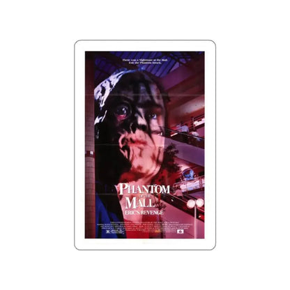 PHANTOM OF THE MALL 1989 Movie Poster STICKER Vinyl Die-Cut Decal 2 Inch - The Sticker Space