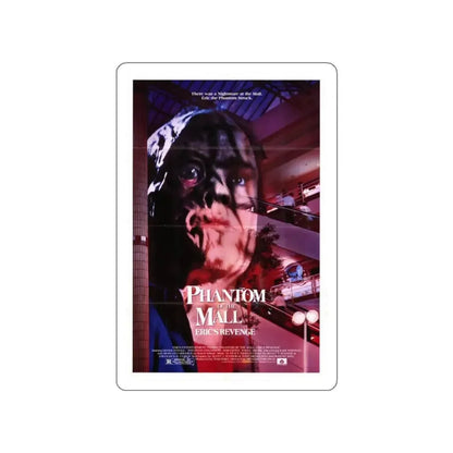 PHANTOM OF THE MALL 1989 Movie Poster STICKER Vinyl Die-Cut Decal 3 Inch - The Sticker Space