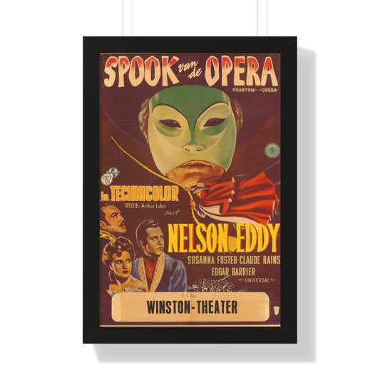 PHANTOM OF THE OPERA (DUTCH) 1943 - Framed Movie Poster-16″ x 24″-The Sticker Space