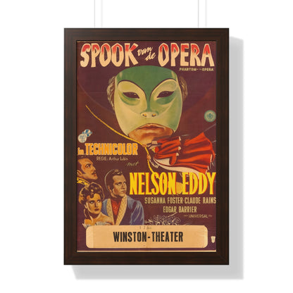 PHANTOM OF THE OPERA (DUTCH) 1943 - Framed Movie Poster-16″ x 24″-The Sticker Space